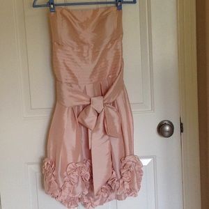 Pink taffeta prom/bridesmaid dress
